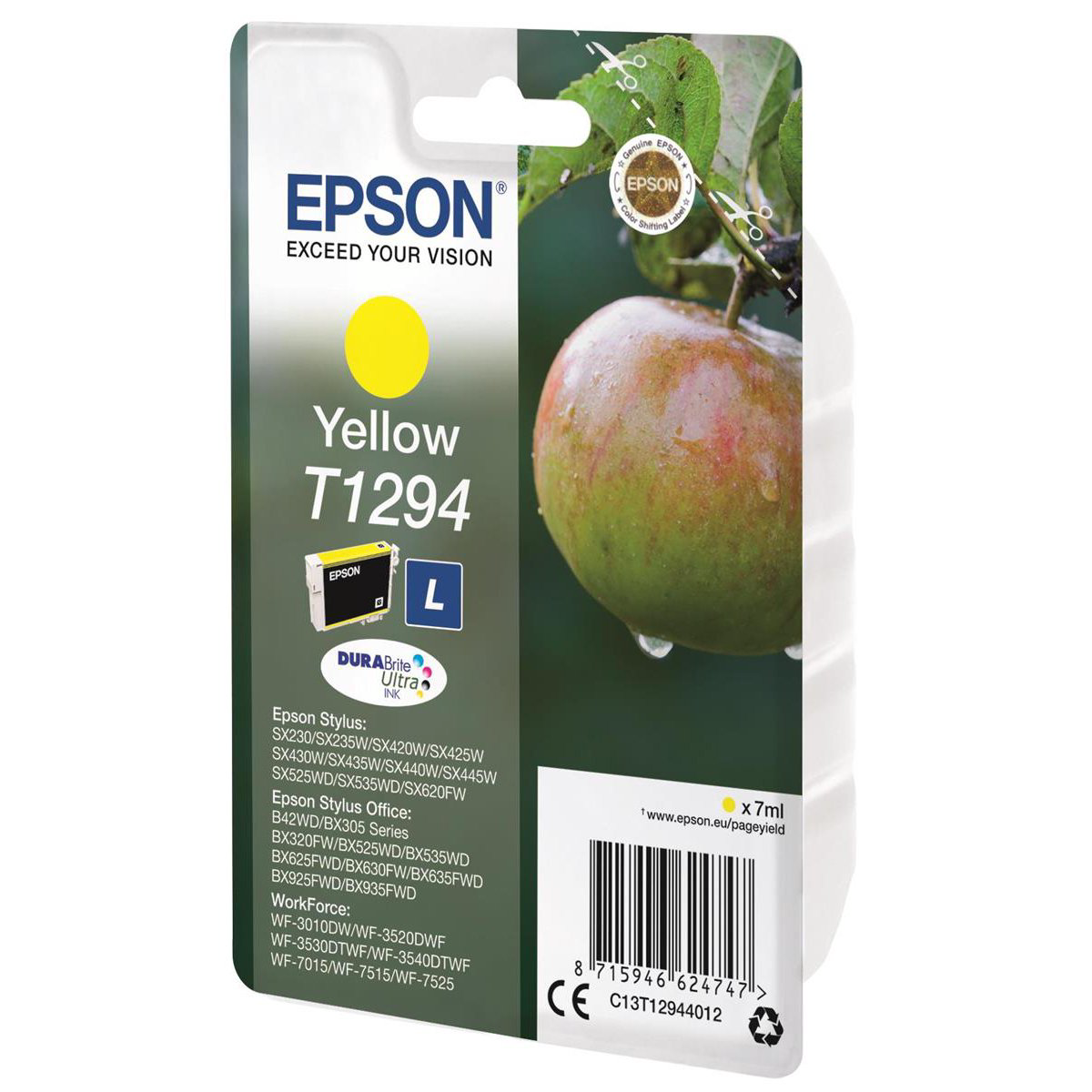 Картридж Epson C13T12944012 желтый купить,NaN