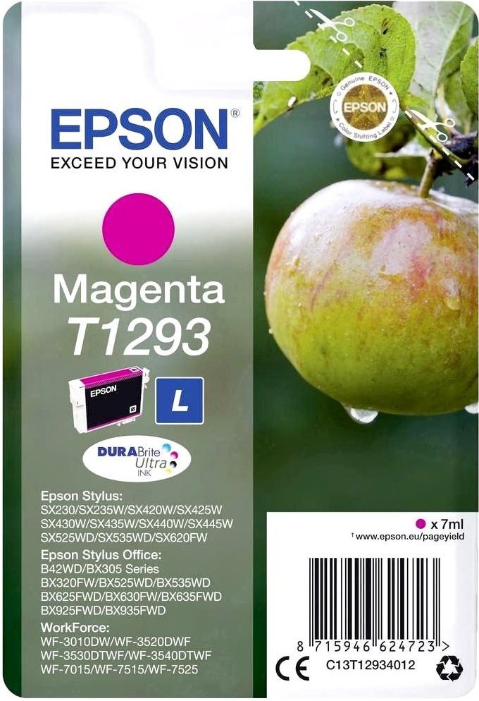 Картридж Epson C13T12934012 пурпурный купить,NaN