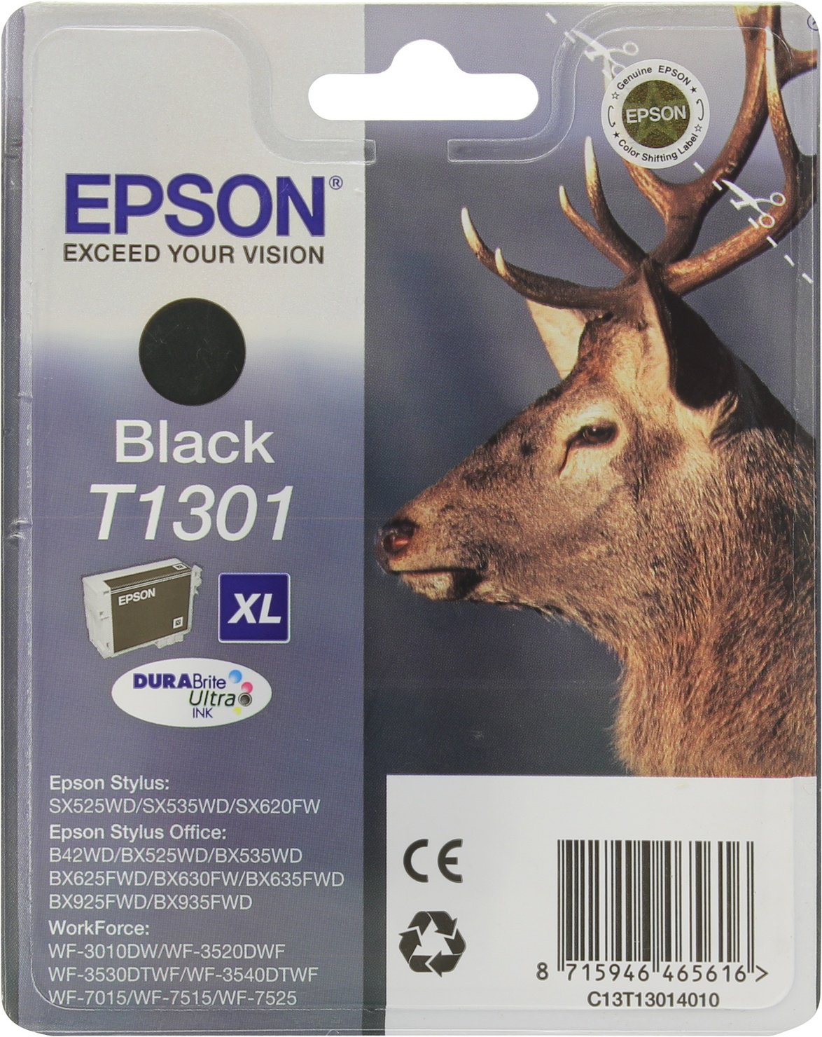 Картридж Epson C13T13014012 черный купить,NaN