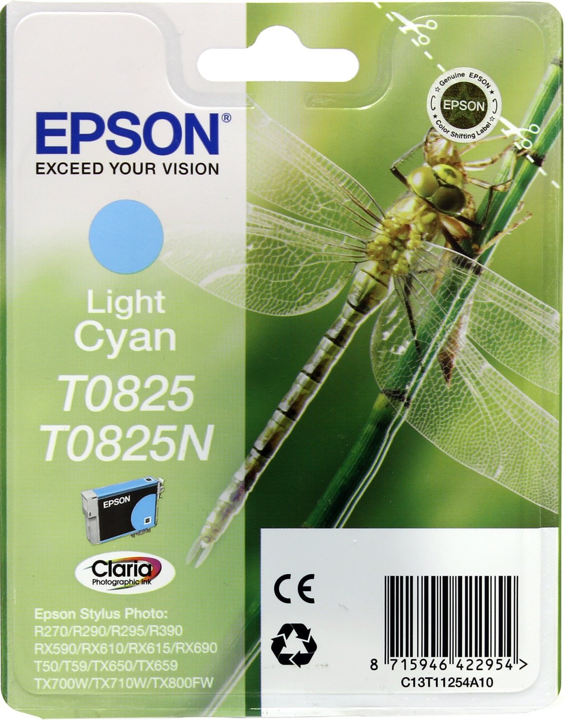Картридж Epson C13T11254A10 светло-голубой купить,NaN