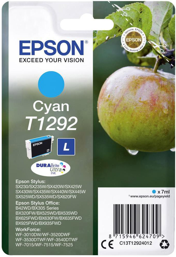 Картридж Epson C13T12924012 голубой купить,NaN