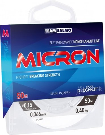 Рыболовная леска Salmo Team Micron 0.1 мм прозрачный купить,NaN