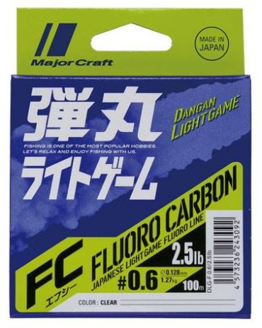 Рыболовная леска Major Craft Fluorocarbon Dangan Light Game DLG-F 1/4lb 0.165 мм прозрачный купить,NaN
