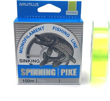 Рыболовная леска NAUTILUS Spinning Щука 0.3 мм желтый купить,NaN
