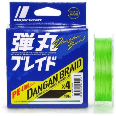 Рыболовная леска Major Craft Dangan Braid DB4-150/2GR 0.19 мм зеленый купить,NaN