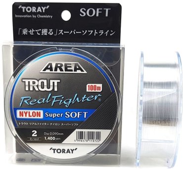 Рыболовная леска Toray Trout Real Fighter Nylon Super Soft 0.104 мм прозрачный