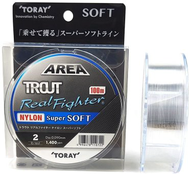 Рыболовная леска Toray Trout Real Fighter Nylon Super Soft 0.104 мм прозрачный купить,NaN