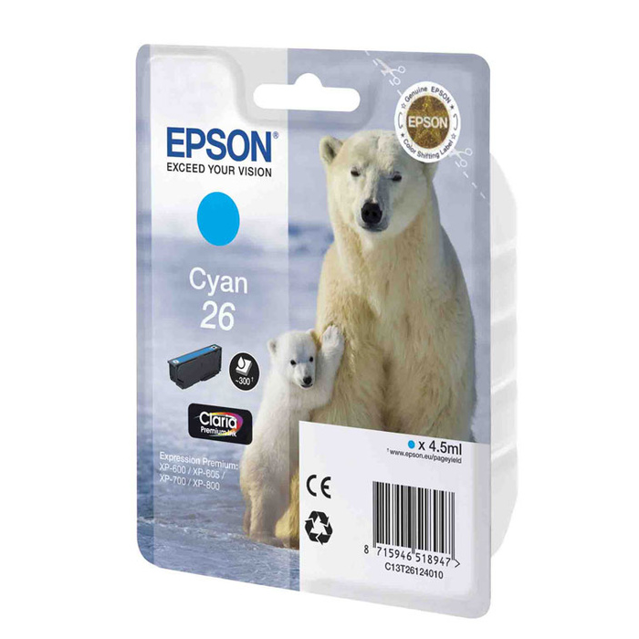 Картридж Epson C13T26124012 голубой купить,NaN