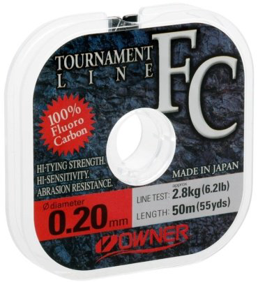 Рыболовная леска Owner Tournament FC 0.20 мм прозрачная купить,NaN