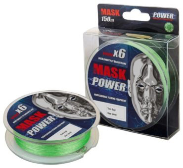 Рыболовная леска AKKOI Mask Power X6-150 0.20 мм зеленая купить,NaN
