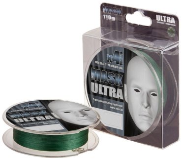 Рыболовная леска AKKOI Mask Ultra X4-110 0.12 мм зеленый