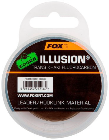 Рыболовная леска FOX Edges Illusion Soft Trans Khaki 0.3 мм прозрачный купить,NaN