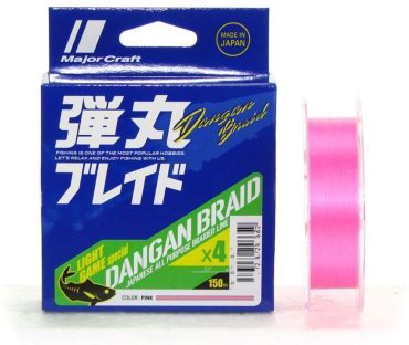 Рыболовная леска Major Craft Dangan Braid LG Special DBL4-150/0.3PK 0.06 мм розовый купить,NaN