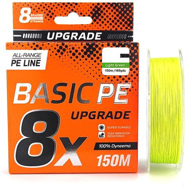 Рыболовная леска SELECT Basic PE 8x 150 м 0.12 мм светло-зеленый купить,NaN
