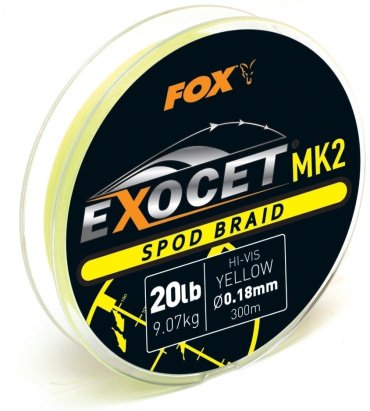 Рыболовная леска FOX Exocet Spod CBL013 0.18 мм желтая купить,NaN