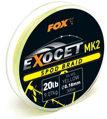 Рыболовная леска FOX Exocet Spod CBL013 0.18 мм желтая купить,NaN