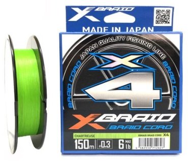 Рыболовная леска YGK X-Braid Braid Cord X4 0.128 мм зеленый