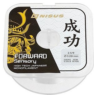 Рыболовная леска Nisus N-FS-0261-100 0.261 мм прозрачный