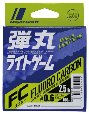 Рыболовная леска Major Craft Fluorocarbon Dangan Light Game 0.5 0.117 мм прозрачный