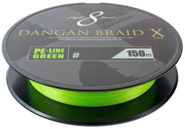 Рыболовная леска Major Craft Dangan Braid DBX8-150/0.6GR 0.08 мм зеленый