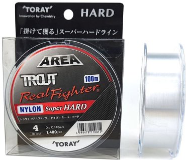 Рыболовная леска Toray Trout Real Fighter Nylon Super Hard 0.128 мм прозрачный