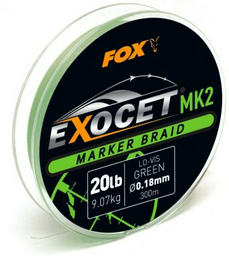 Рыболовная леска FOX Exocet Marker CBL012 0.18 мм зеленая
