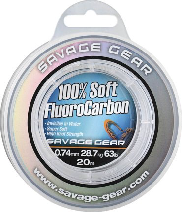 Рыболовная леска Savage Gear Soft Fluoro Carbon 54859 1 мм прозрачный купить,NaN