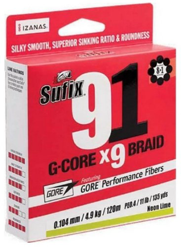 Рыболовная леска Sufix S91148GR150 0.148 мм зеленый купить,NaN