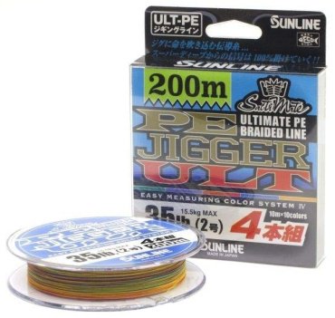 Рыболовная леска Sunline PE Jigger ULT 4braid 0.13 мм мультиколор купить,NaN