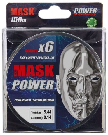 Рыболовная леска AKKOI Mask Power X6 0.16 мм зеленый купить,NaN