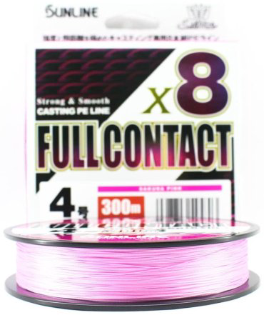 Рыболовная леска Sunline Saltimate Full Contact X8 300m 0.470mm 0.47 мм розовый купить,NaN