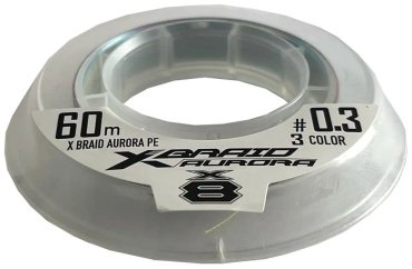 Рыболовная леска YGK X-Braid Aurora Wakasagi PE X8 0.09 мм мультиколор купить,NaN
