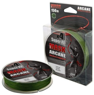 Рыболовная леска AKKOI Mask Arcane X4-150 0.10 мм зеленый