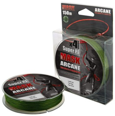Рыболовная леска AKKOI Mask Arcane X4-150 0.10 мм зеленый