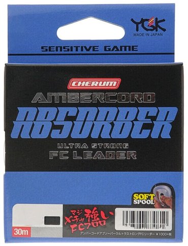 Рыболовная леска YGK Ambercord Absorber Ultra Strong FC Leader 0.128 мм прозрачный