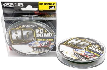 Рыболовная леска Owner HQ PE Braid X4 0.25 мм зеленый купить,NaN