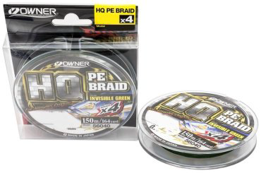 Рыболовная леска Owner HQ PE Braid X4 0.25 мм зеленый купить,NaN