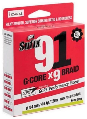 Рыболовная леска Sufix S91165GR150 0.165 мм зеленый