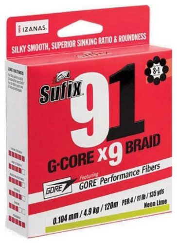 Рыболовная леска Sufix S91165GR150 0.165 мм зеленый