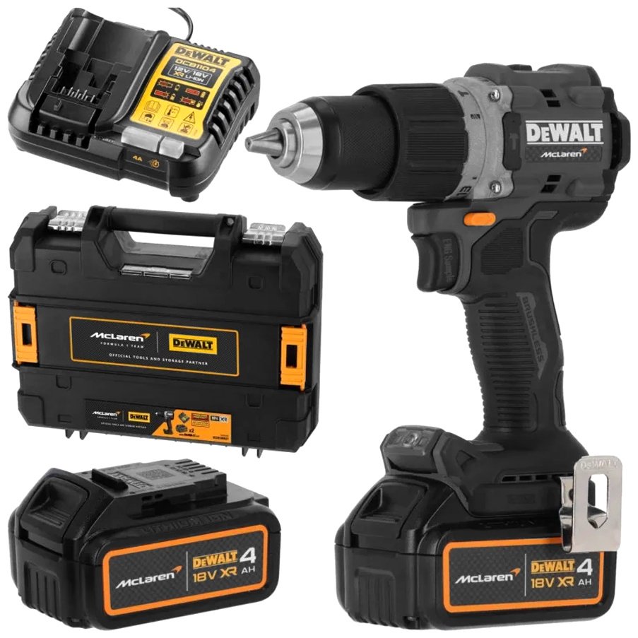 DeWALT McLaren дрель-шуруповерт DCD85MM2T-QW 18 В