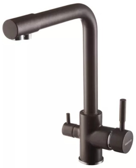 Смеситель для кухни (мойки) AQUATON Руан 1AX004FCXX280 цвет кофе, двухзахватный купить,NaN