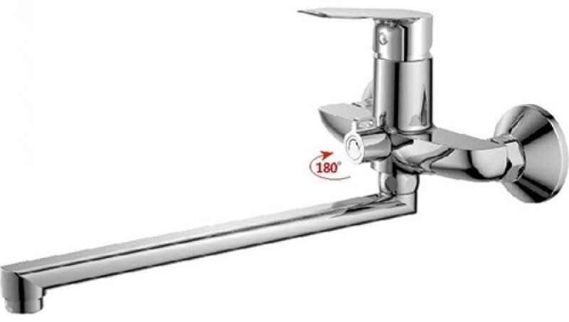 Смеситель для ванны Haiba HB22506, латунь, цвет хром купить,NaN