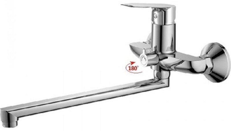 Смеситель для ванны Haiba HB22506, латунь, цвет хром купить,NaN