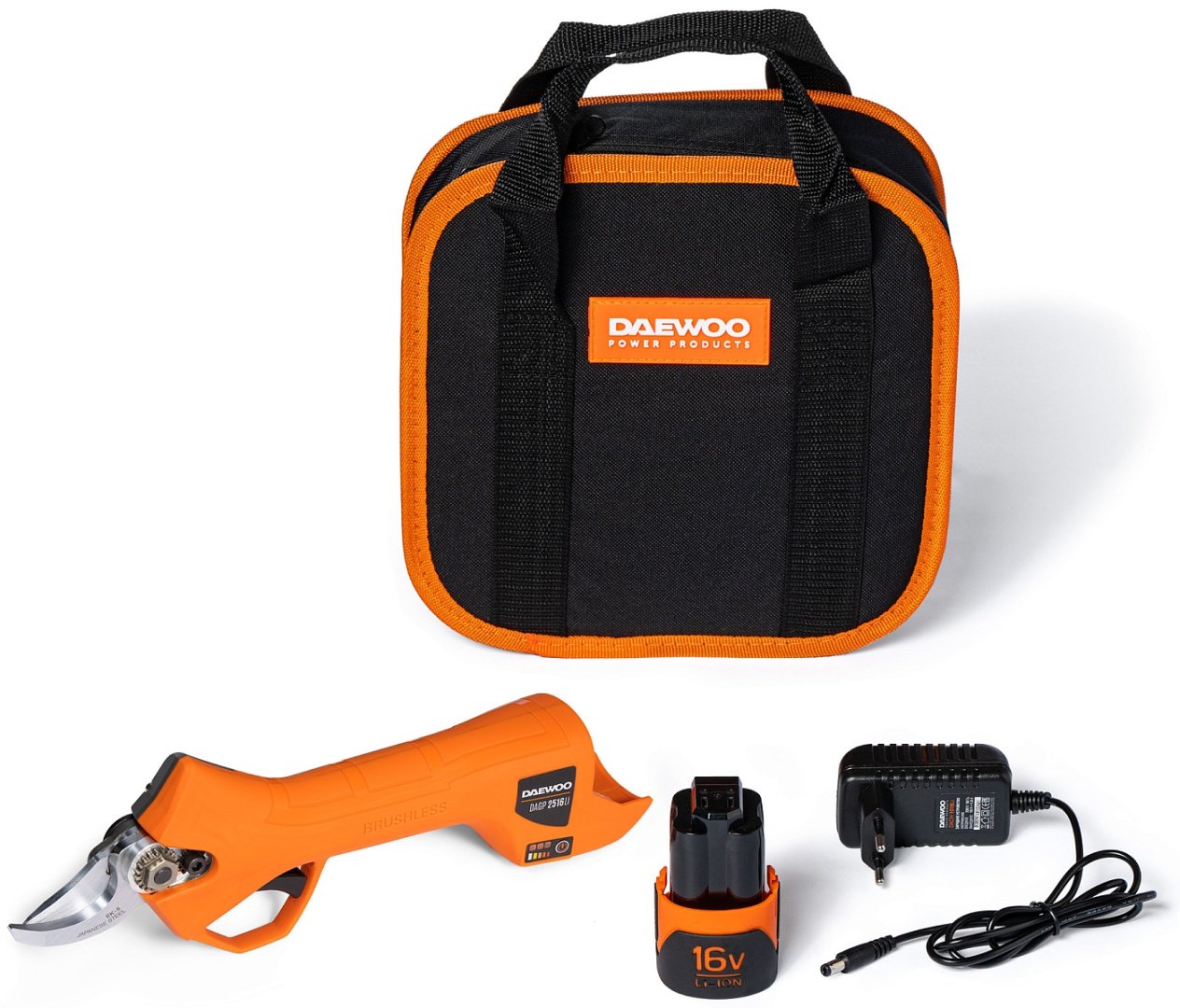 Секатор Daewoo DAGP 2516Li SET купить,0