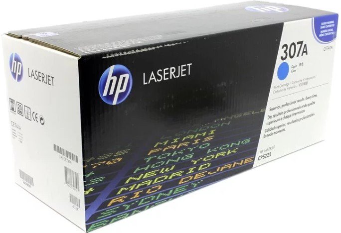 Картридж HP 307A CE741A голубой