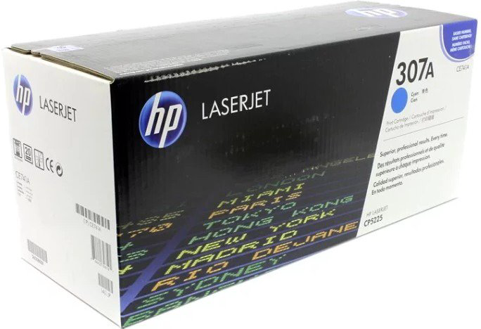 Картридж HP 307A CE741A голубой