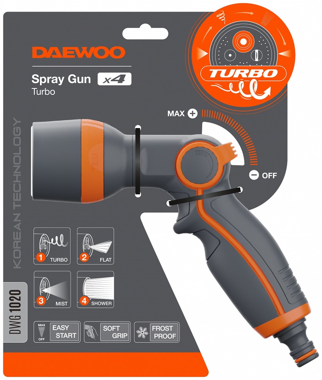 Daewoo пистолет для полива DWG 1020 купить,0