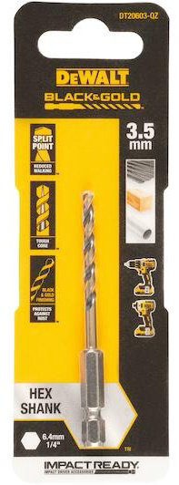 Сверло DeWALT по металлу DeWALT DT20603-QZ 3.5 мм, 1 шт.