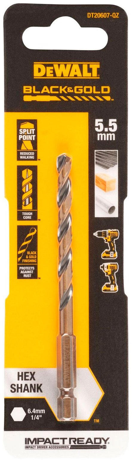 Сверло DeWALT по металлу DeWALT DT20607-QZ 5.5 мм, 1 шт.