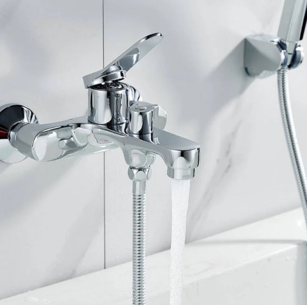 Смеситель для ванны Shevanik S6202, латунь, цвет хром купить,NaN